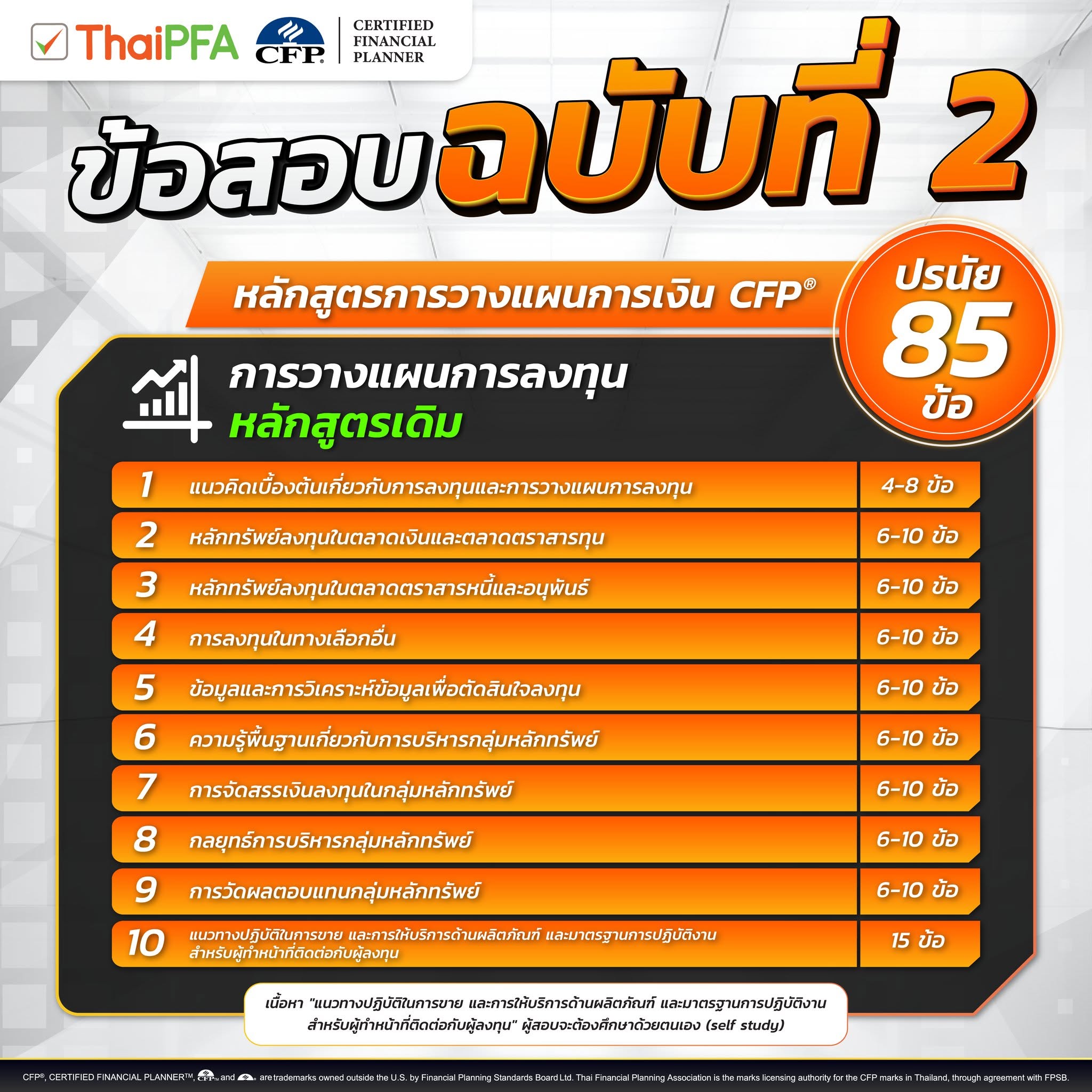 ข้อสอบ CFP ชุด 2 เดิม