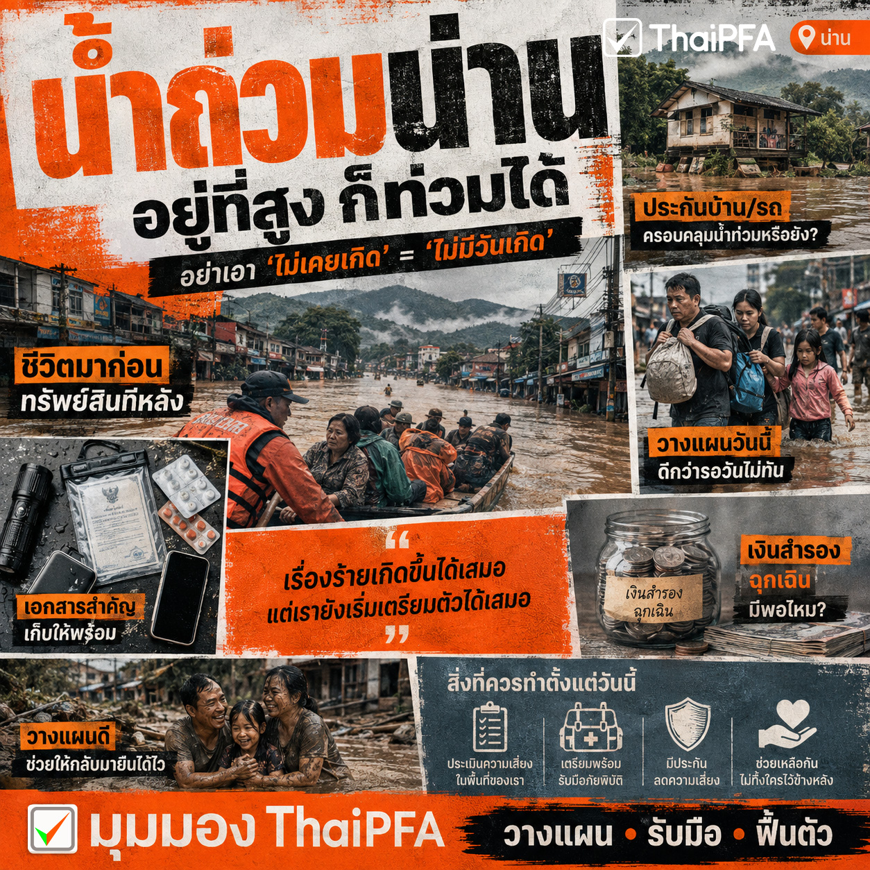 น้ำท่วม น่าน บทเรียนสอนไรพวกเรา