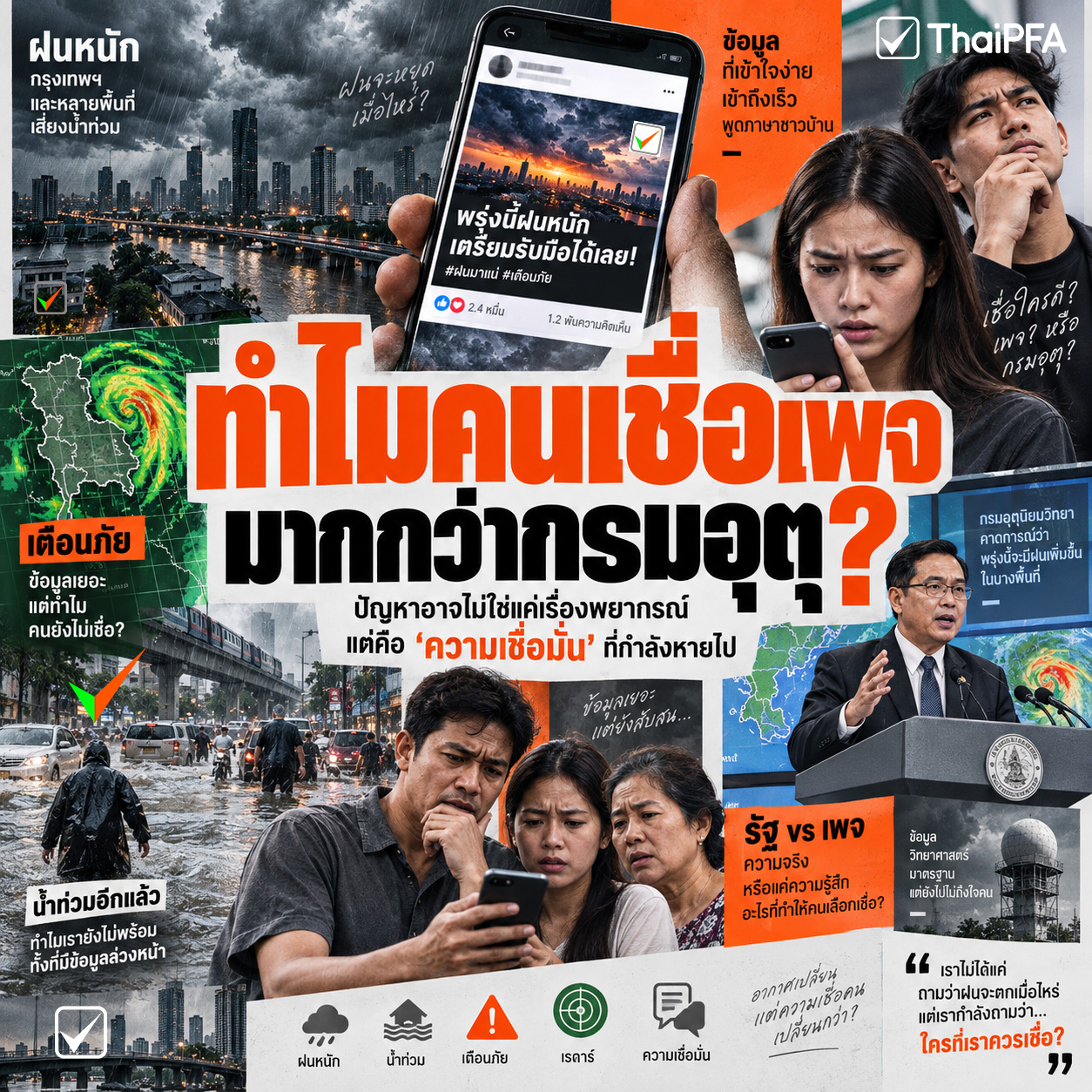 กรมอุตุฯ VS เพจอากาศ ใครกันแน่ที่ประชาชนควรเชื่อ?