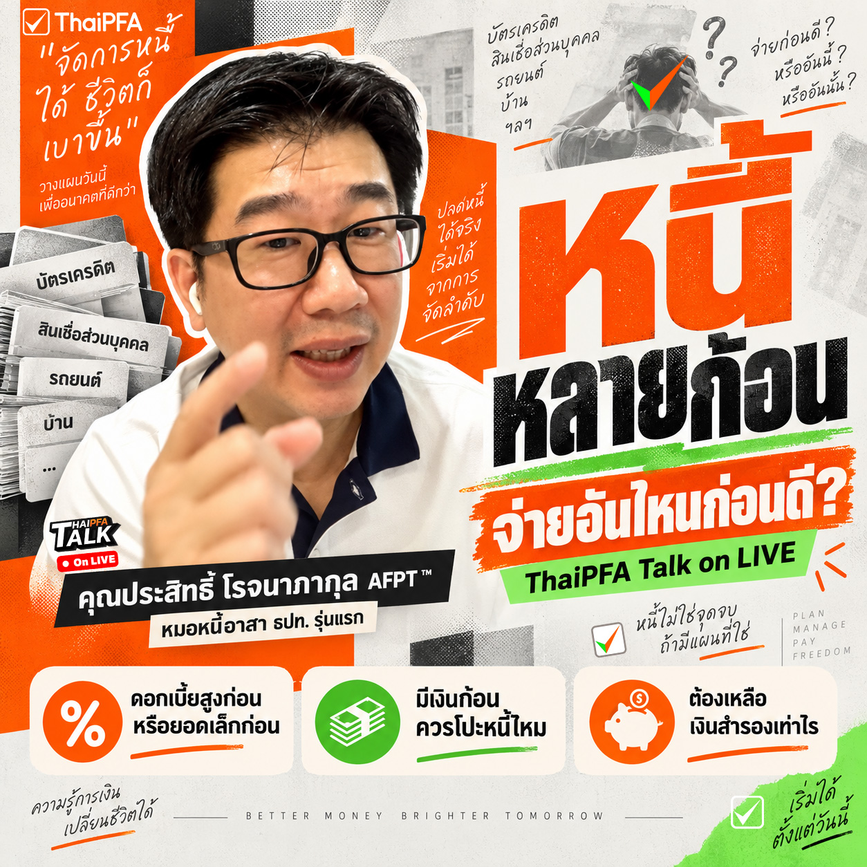 มีหนี้ หลายก้อน…ตกลงต้องจ่ายก้อนไหนก่อน